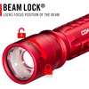 image:imageCoast XP11R 2600 Lumen USBC Rechargeable LED Flashlight with Slide Focusand Pure Beam Focusing Optic 4 Light Modes BlackRed